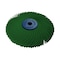 Dedeco Sunburst Radial Bristle Discs 4 in X 1/2 in Curved Tc Dark Green 50 Grit A/O 1/Unit 2272 - alternate 1